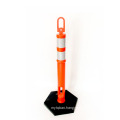 Highly Visible Road Safety Flexible Traffic Barrier Soft Delineator Warning Post, T Top Style Warming Post